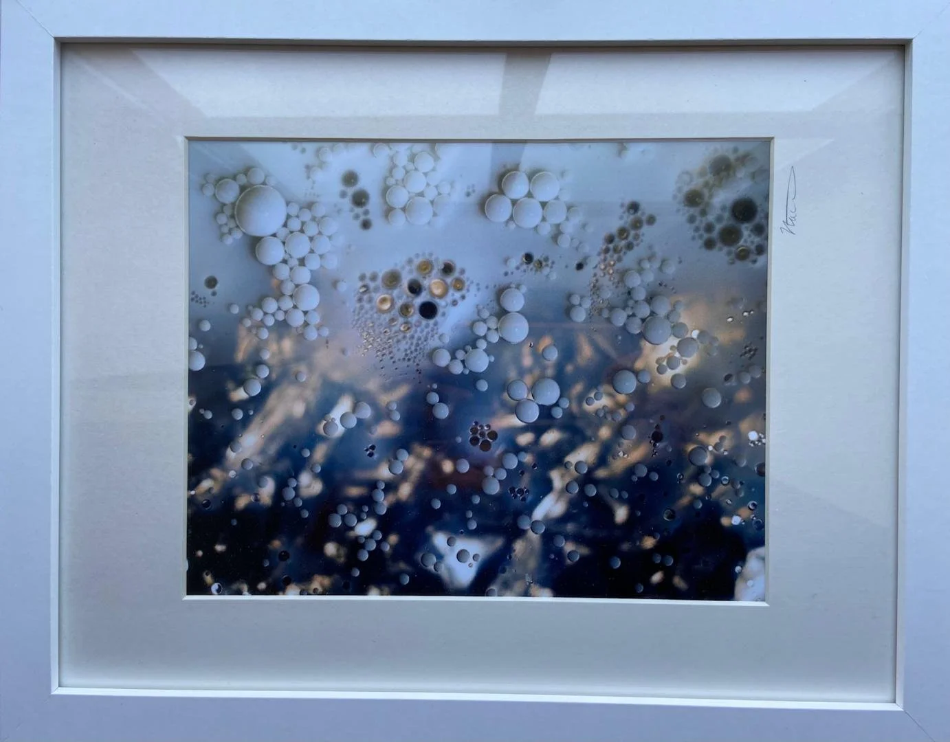 unknown,  unknown (bubbles),  9.5" x 7.5", frame 15 6/16" x 12 4/16"