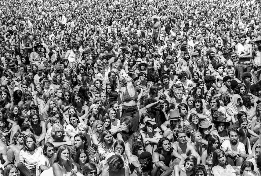 Linda Wolf,  The Audience - Leon Russell/Who 1970,  19" x 28"