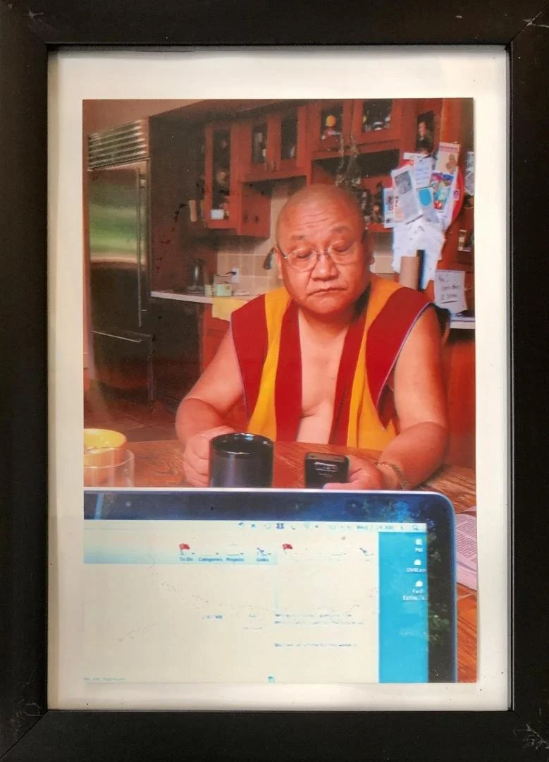 Paul Mahon,  Untitled (Geshe Le),  4" x 6", 6" x 8" (framed)