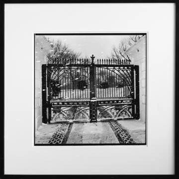 Rosalind Fox Solomon,  White House Gate, Washington, D.C., USA, 1977 (Mahon 627) ,  24.75" x 24.75"