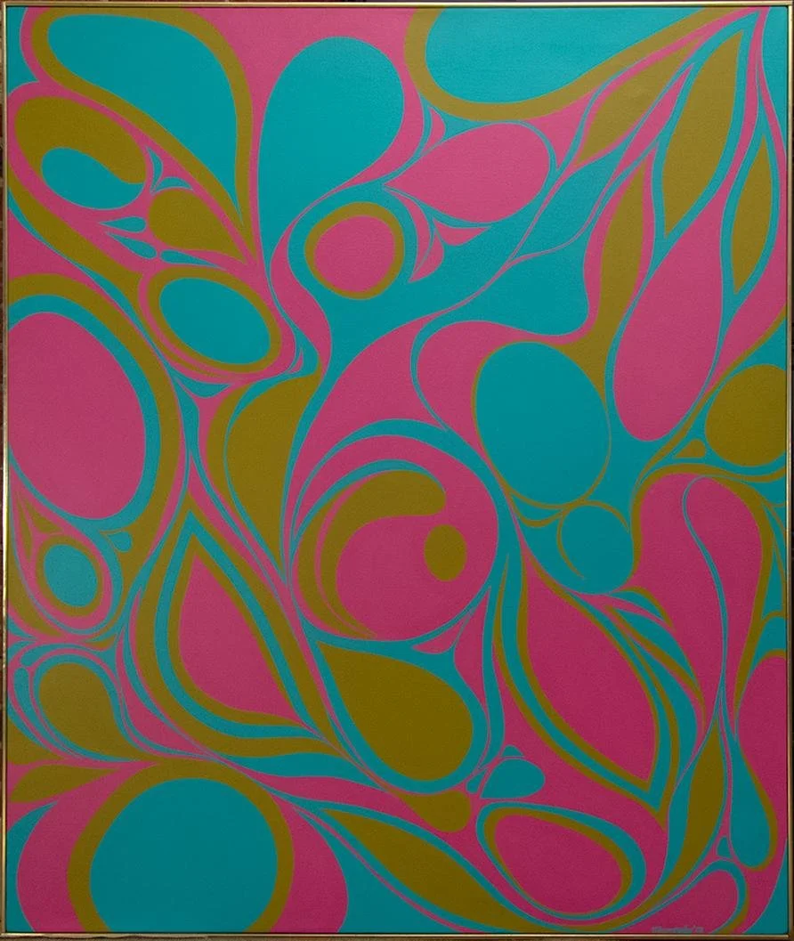 Liz Mamorsky,  Gynoecium,  61" x 52.5"