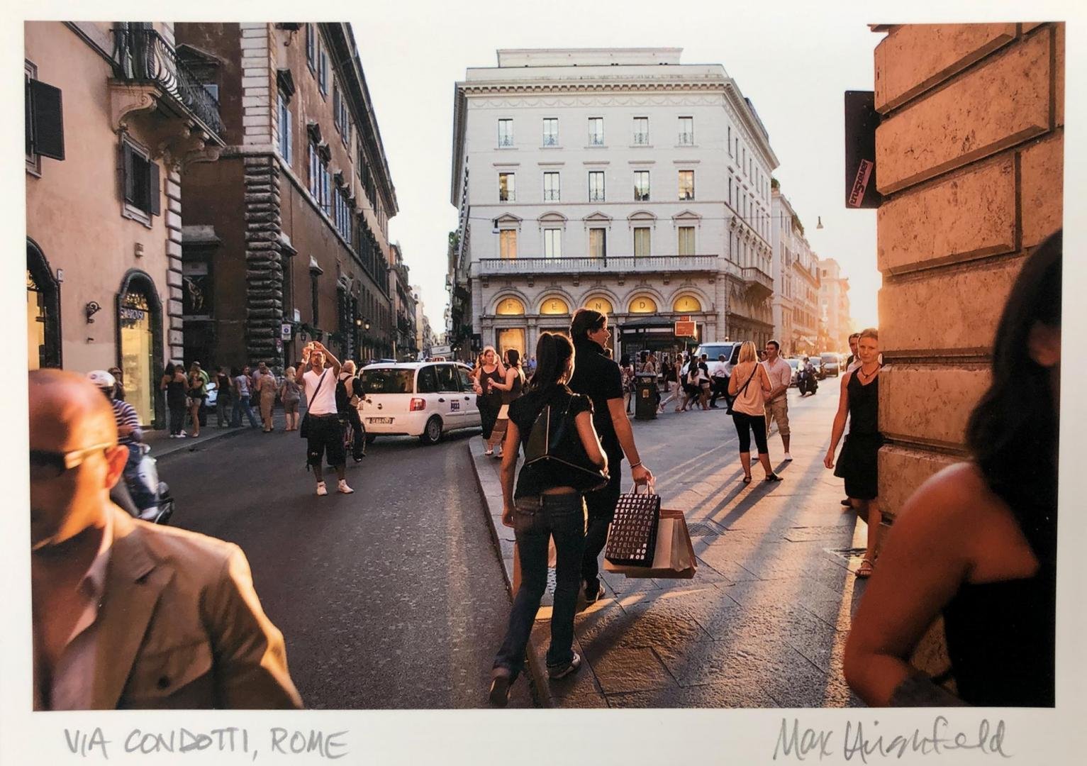 Max Hirshfeld,  Via Condotti, Rome,  5" x 7"