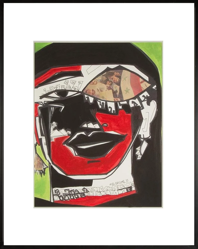 Mona El-Bayoumi,  Egyptian Eye,  16.5" x 20.5"