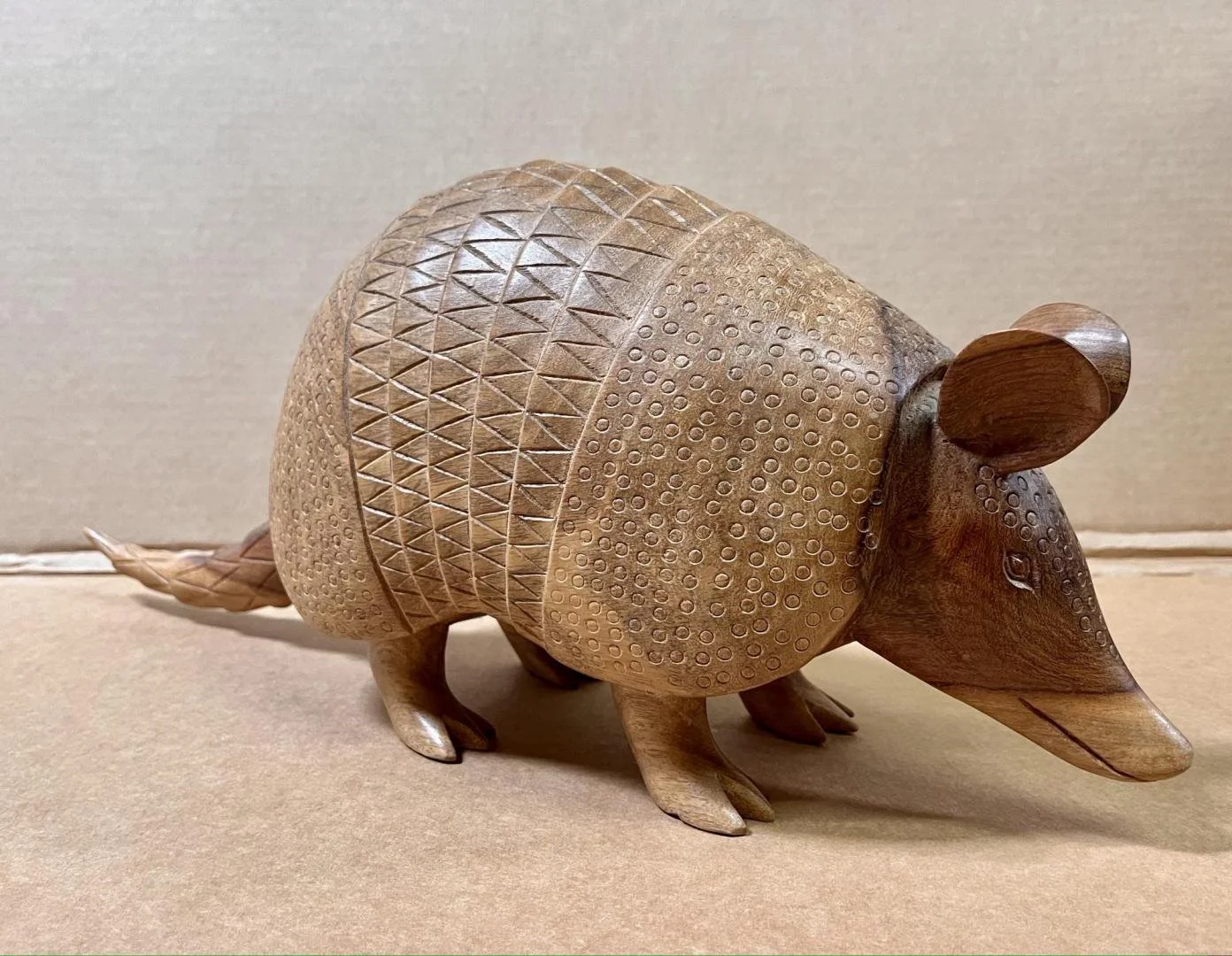 Unknown,  Armadillo sculpture,  20" x 8" x 5"