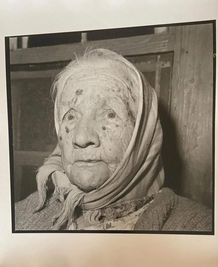 Rosalind Fox Solomon,  Old Woman Thinking, Sand Mountain, Alabama,  15" x 15"