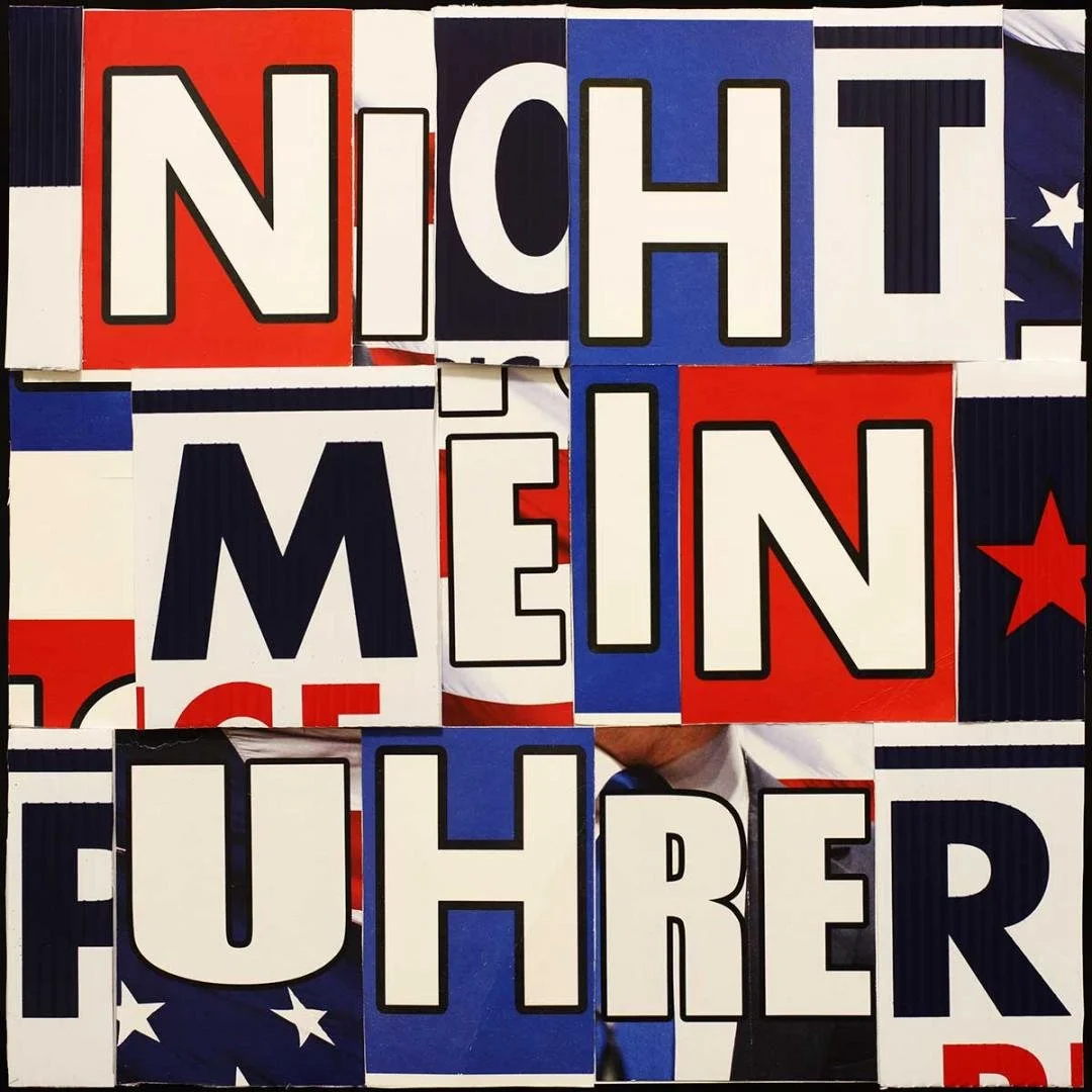 Dan Tague (now Charbonnet),   Nicht mein fuhrer (after Stewart Davis) ,  24" x 24"