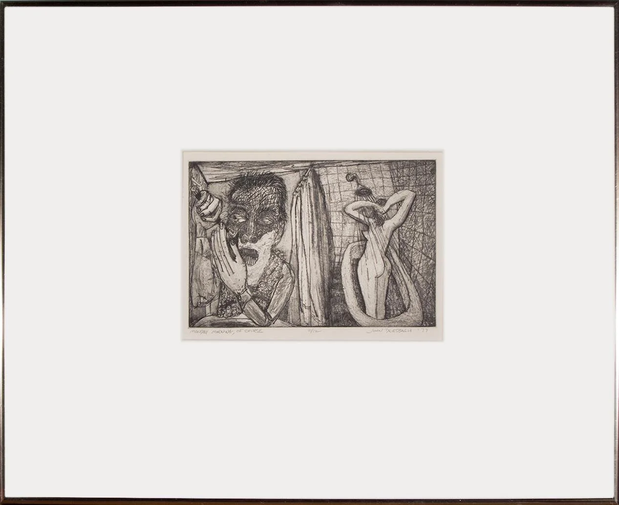 John Driesbach,   Monday Morning, Of Course,  21" x 17"