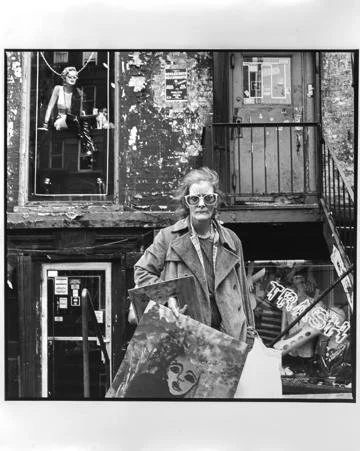 Rosalind Fox Solomon,  An East Village Painter, 1986 (Mahon 632),  16" x 16"
