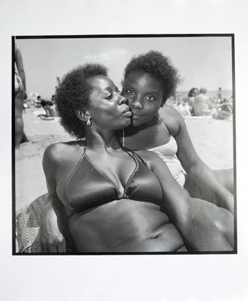 Rosalind Fox Solomon,  Mahon 729 "Mother and Daughter, Brighton Beach, New York, 1985" from Women: Matter and Spirit,  16" x 16"