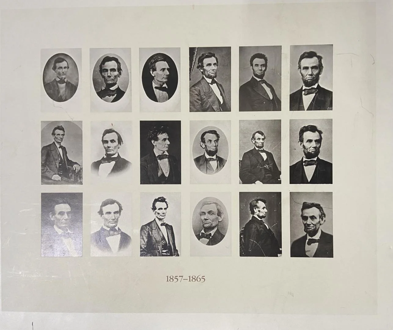 unknown,   Lincoln 1857 - 1865,  17.25" x 20.75"
