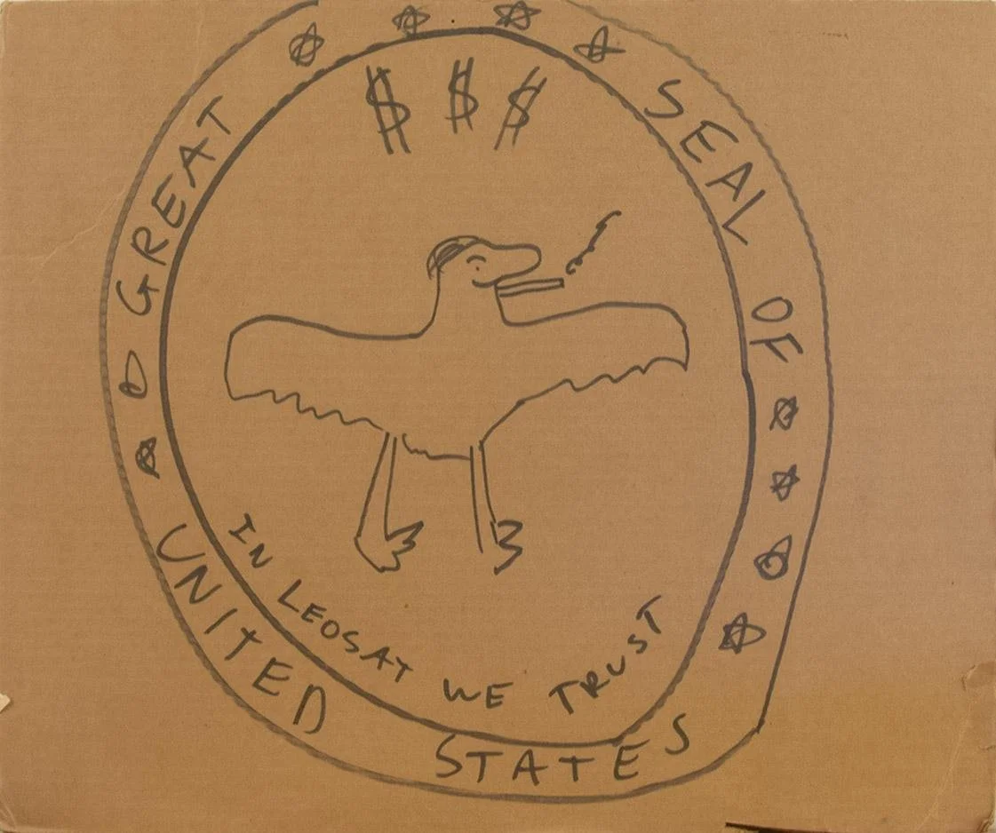unknown,  In Leosat We Trust,  24" x 20"