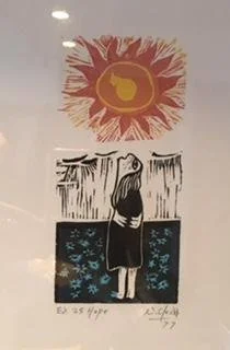 Naul Ojeda,  Hope,  17.25" x 14.75"