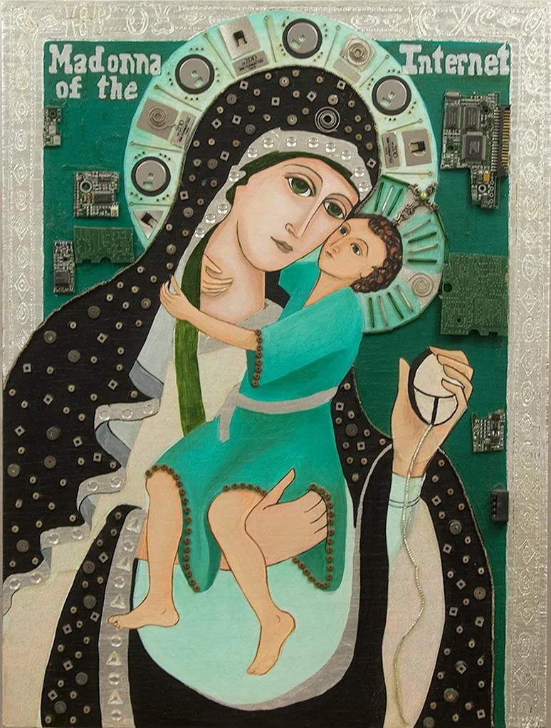 Katherine Anne Osenga,  Madonna of the Internet,  18" x 23.75"