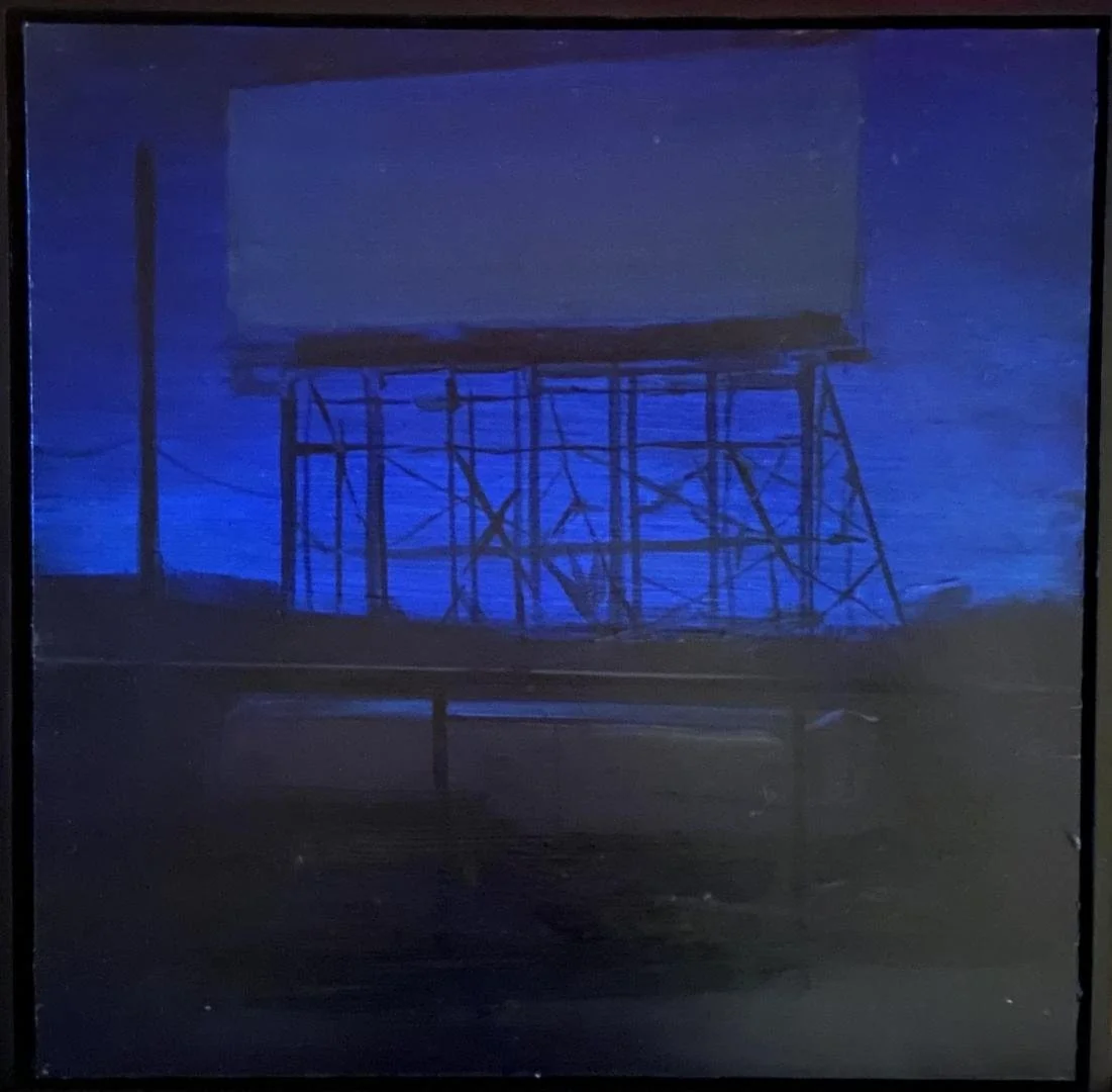 Trevor Young,  Seeing in the Dark (check title),  12" x 12"