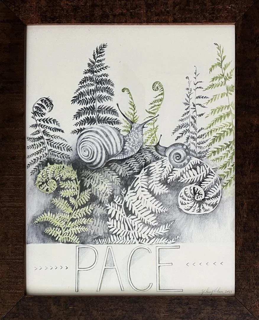 Hilary Ann Love,   Pace,  16.5" x 13.5"