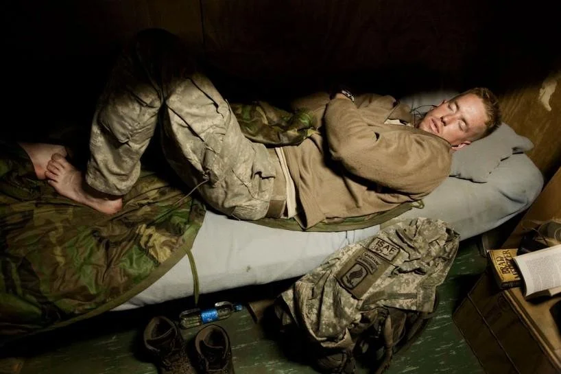 Tim Hetherington,  Sleeping Soldiers,  30" x 40"?