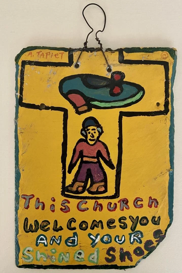 A. Tapiet,  The Church Welcomes You and your Shined Shoes