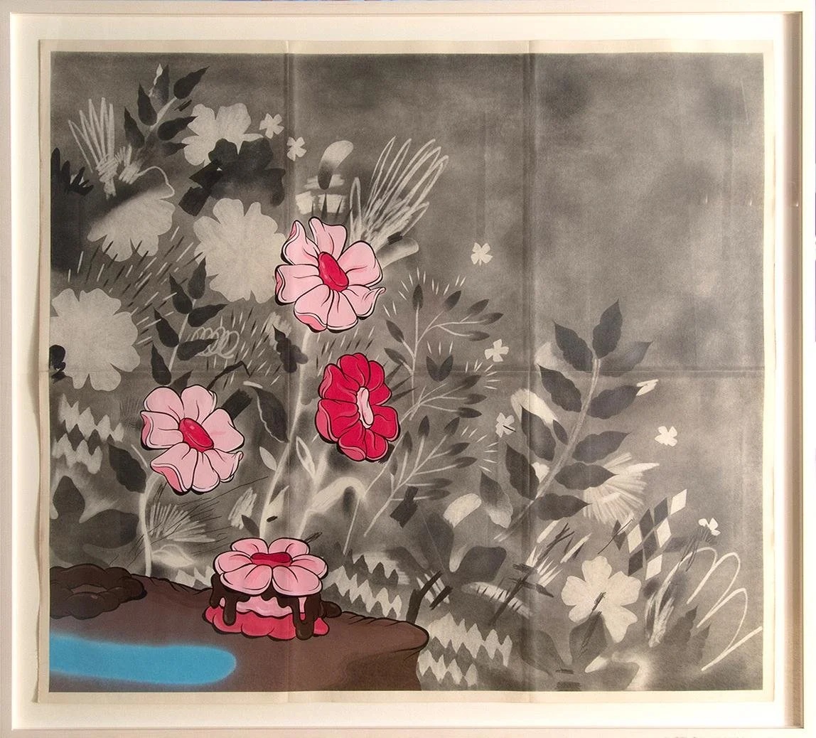 Mark Mulroney,   Untitled, 2012 (Poop Flowers),  36" x 32.5"