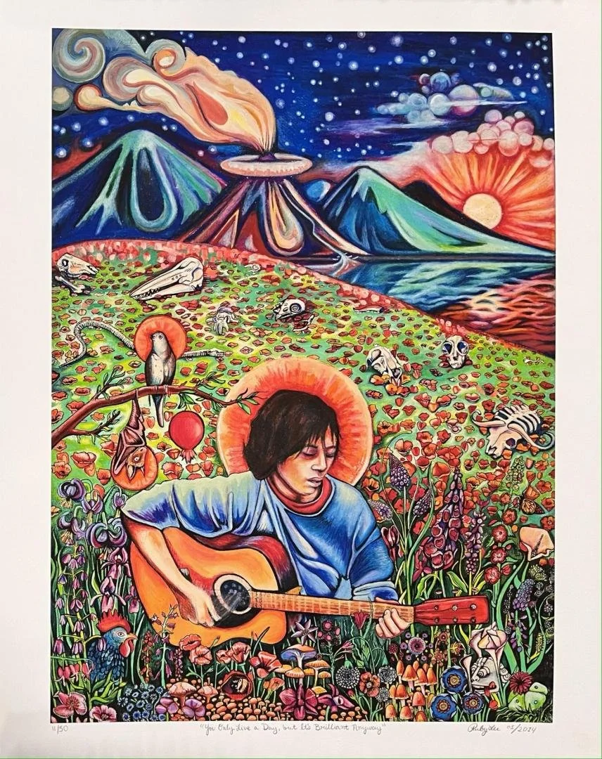 Ruby Lee,  You Only Live A Day But It's Brilliant Anyway,  18" x 24"