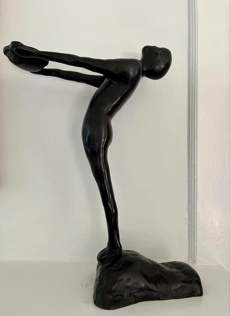 Charles Chalgan,   (woman with bowl standing, leaning back),  12" x 18"