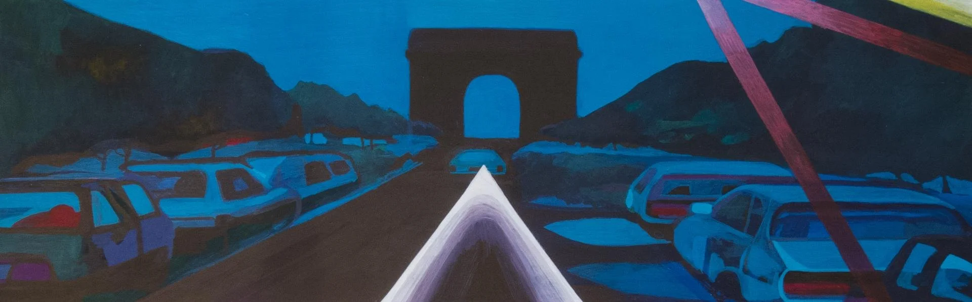 Erick Jackson,   "P.M.P." (Paul Mahon's Paris),  24.5" x 8"