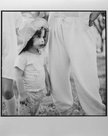 Rosalind Fox Solomon,  Girl at ERA March - Washington, D.C. (Mahon 722),  16" x 16" (One of Two)