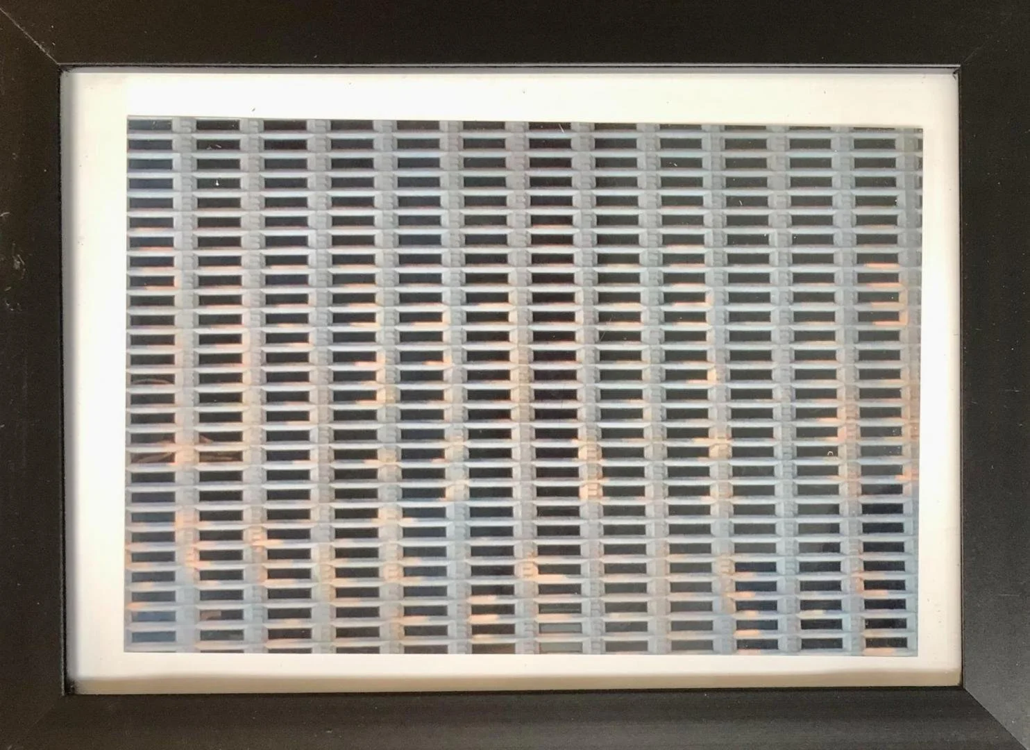 Paul Mahon,  Untitled (office building - grid),  4" x 6", 6" x 8" (framed)