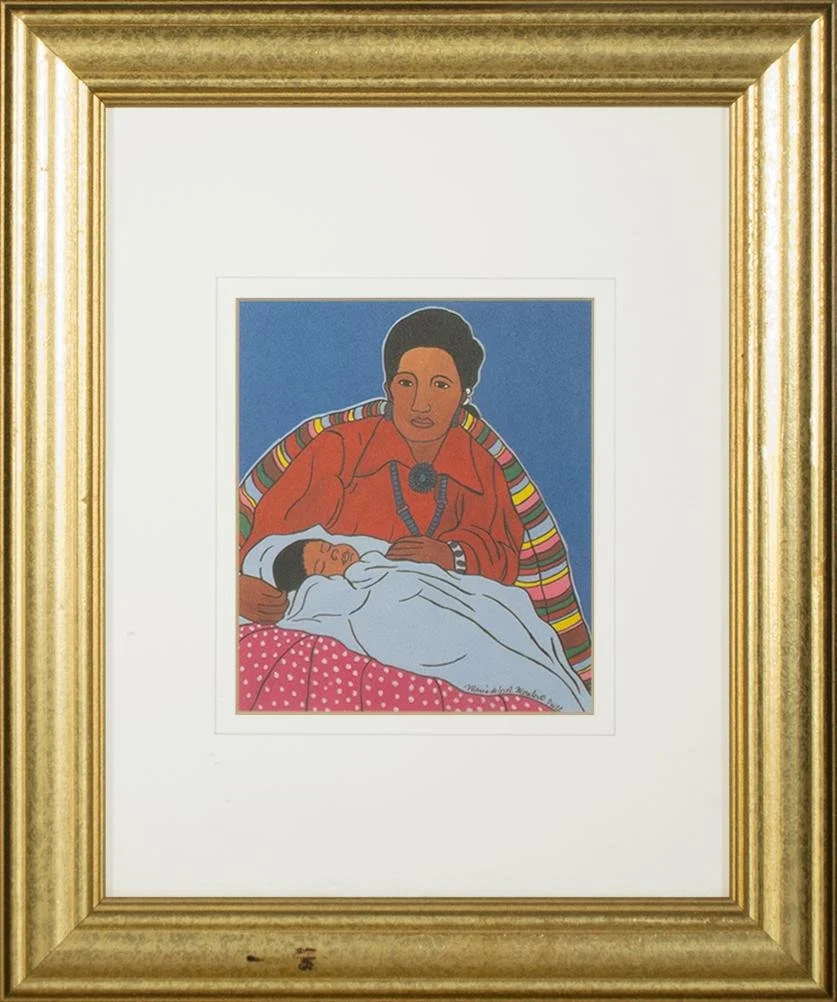 Maria de los Morales,   Mother and Child,  10" x 12"