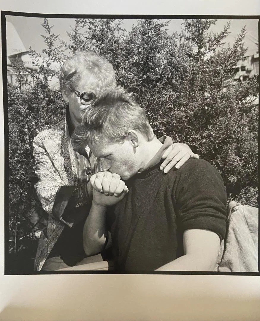 Rosalind Fox Solomon,  Nick and his Mother (Portraits in the Time of AIDS) New York, NY,  15" x 15"