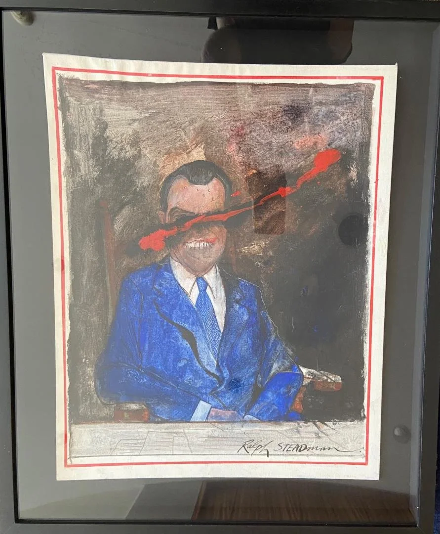 Ralph Stedman,   unknown (Richard Nixon),  24 3/4" x 20 3/4"