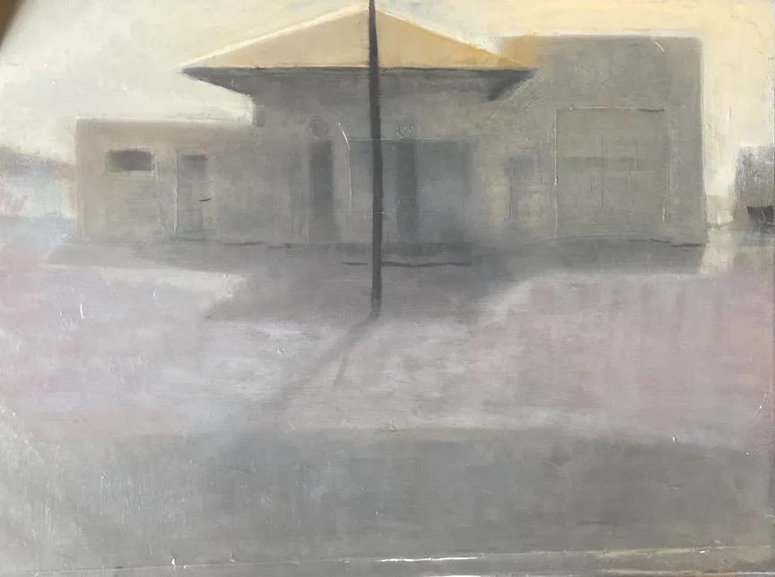 Trevor Young,   (Yellow Gas Station),  12" x 16"