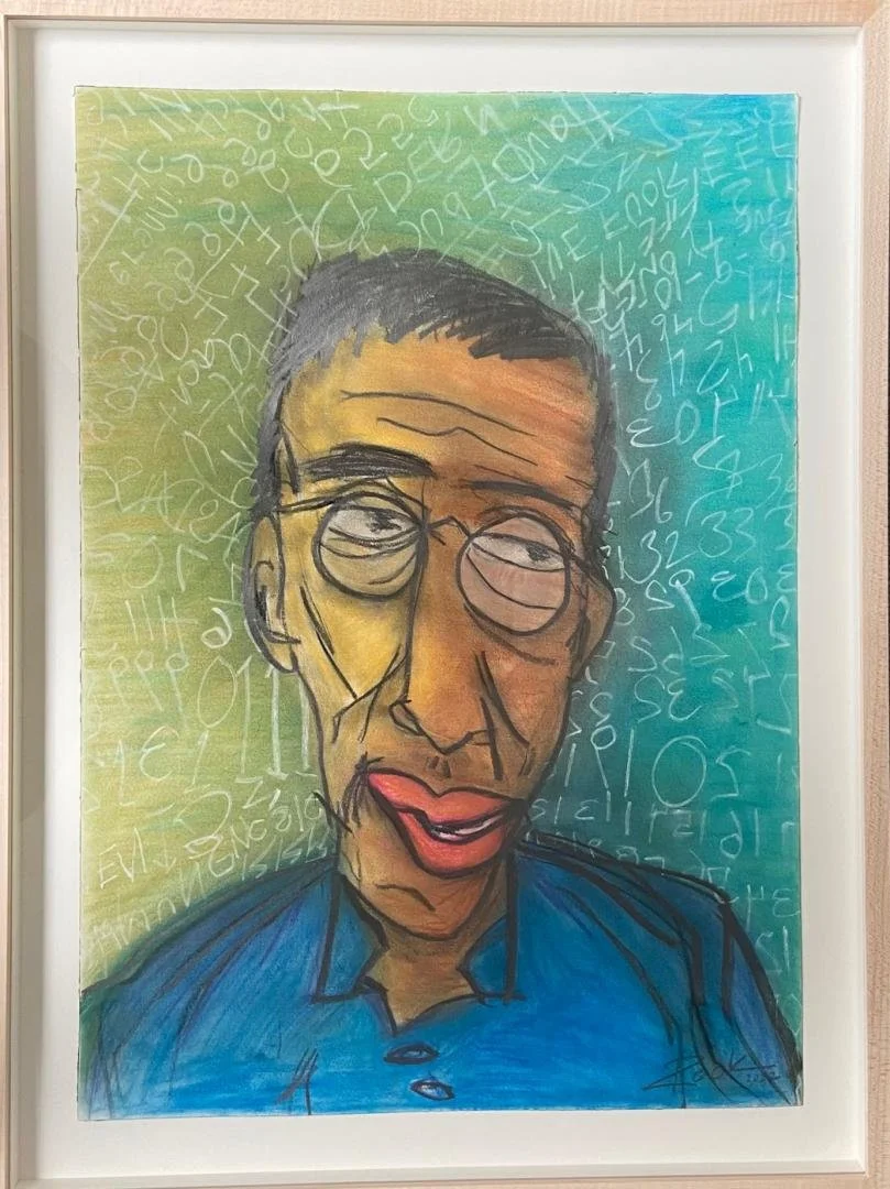 Bill Rock,   The Accountant (art dealer's brother),  20" x 14.25", framed 23 6/16" x 17.5"
