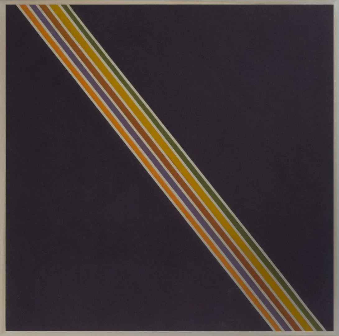 Sam Gilliam,  Purple Desert Saga,  37" x 37" (framed)