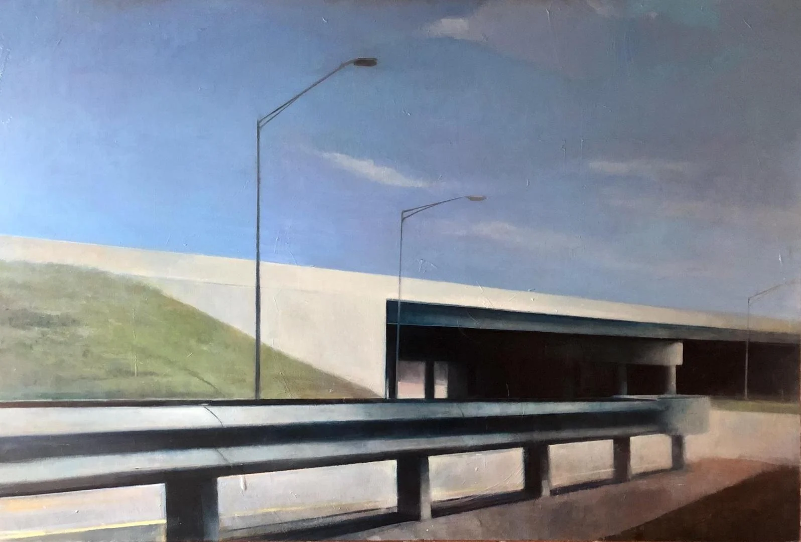 Trevor Young, unknown (guardrail and underpass),  48" x 72"
