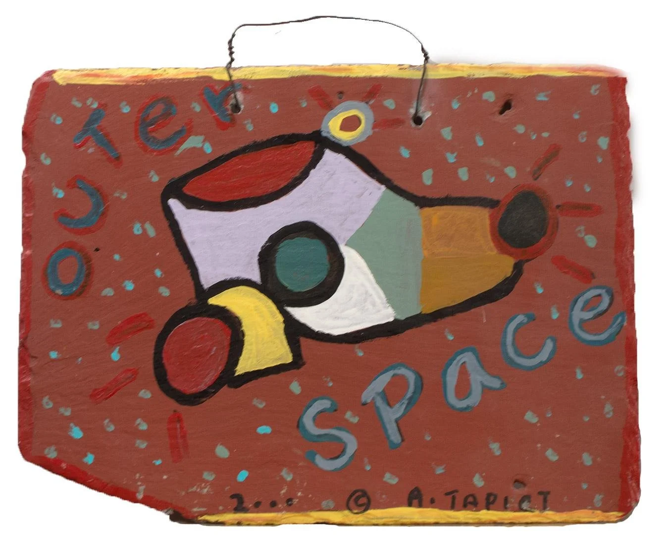 A. Tapiet,  Outer Space,  16" x 12"