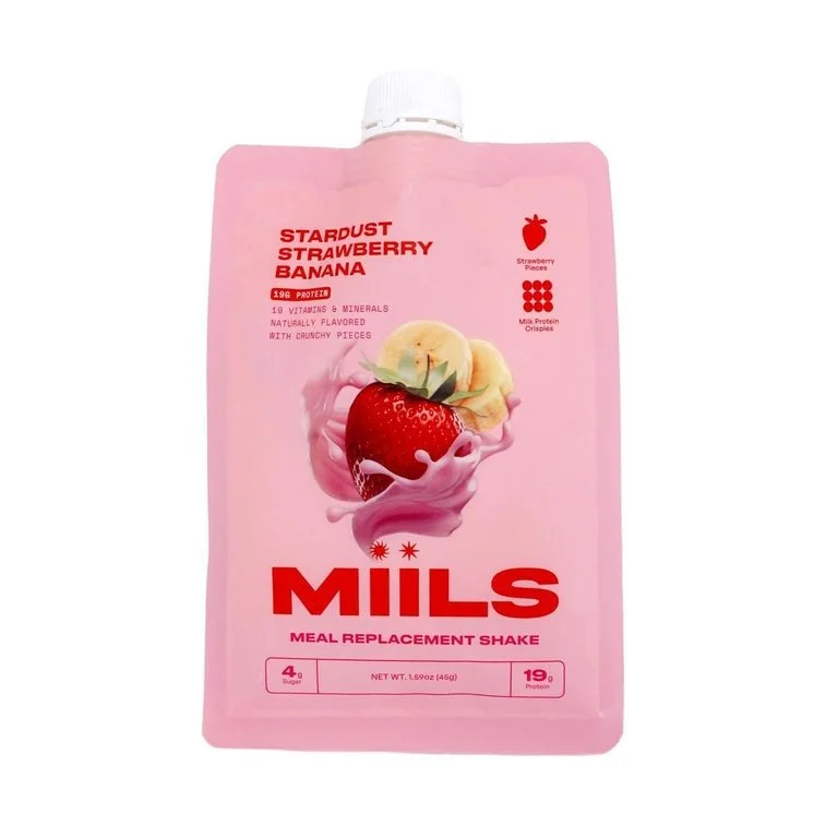 Mill protein vitamin shake [strawberry banana] - 200kcal