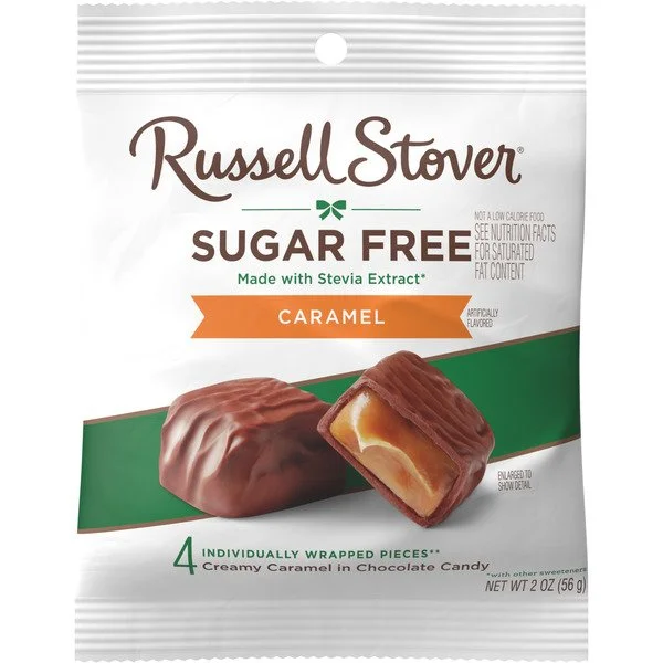 Russell Stover SUGAR FREE caramel chocolate - 110kcal