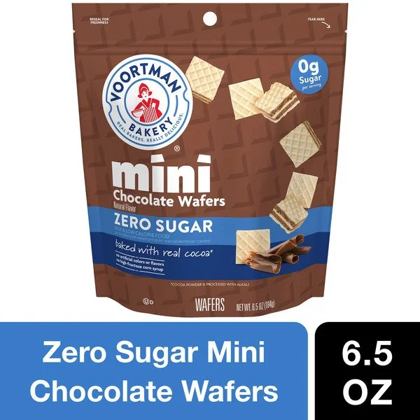 Voortman Bakery ZERO SUGAR mini wafers [chocolate] - 140kcal