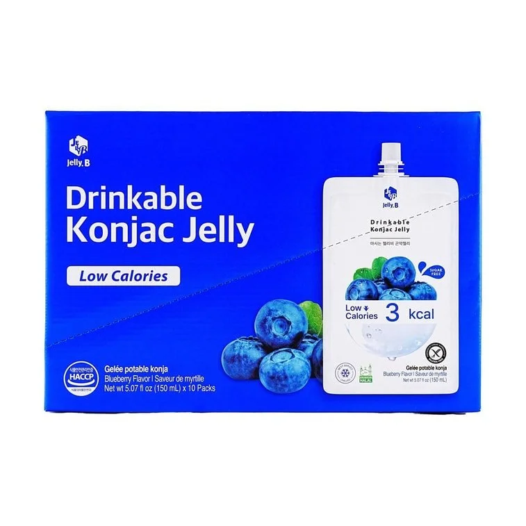 Jelly.B low-cal konjac jello 10 pcs [blueberry] - 3kcal