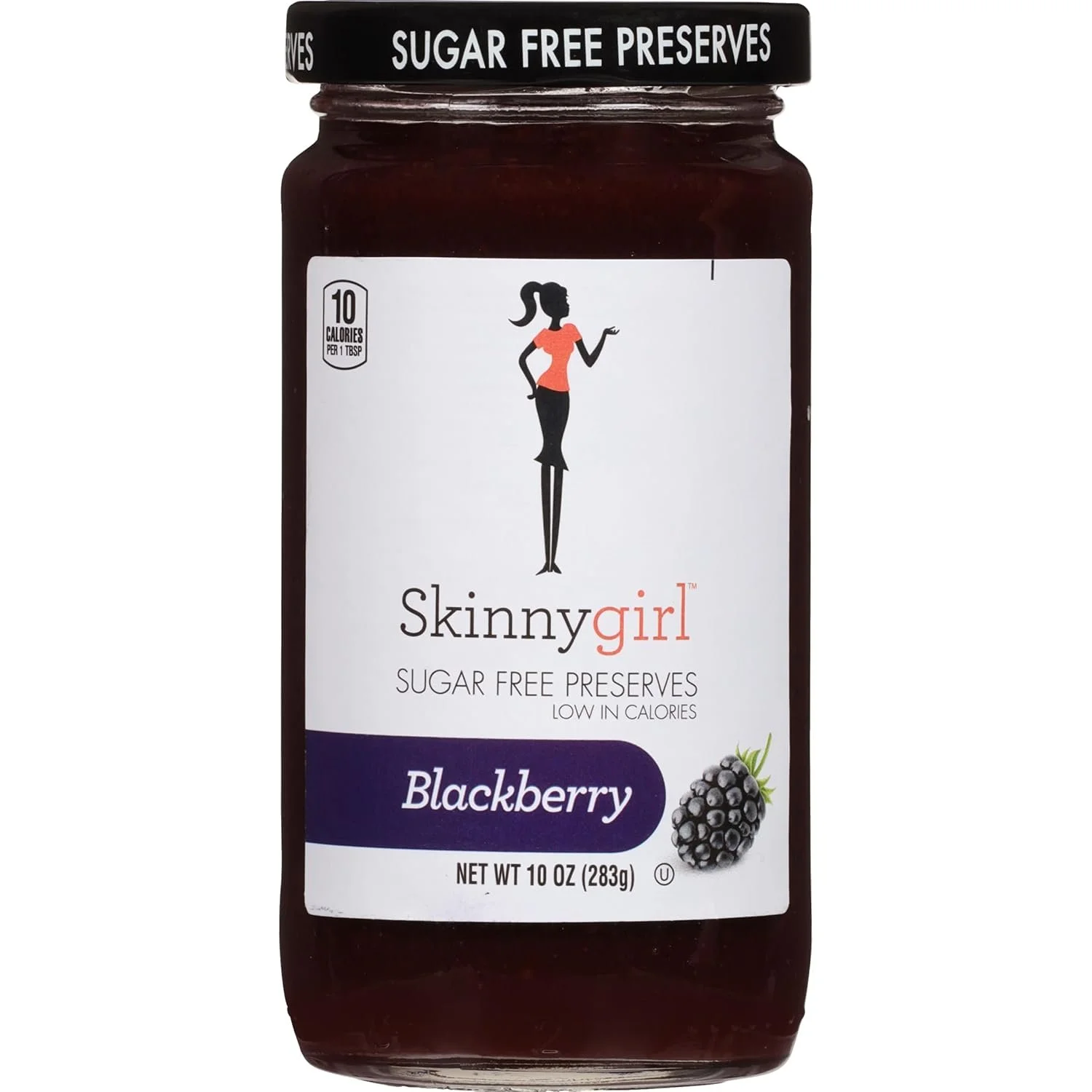 Skinnygirl sugar free kosher preserves [blackberry] - 10kcal
