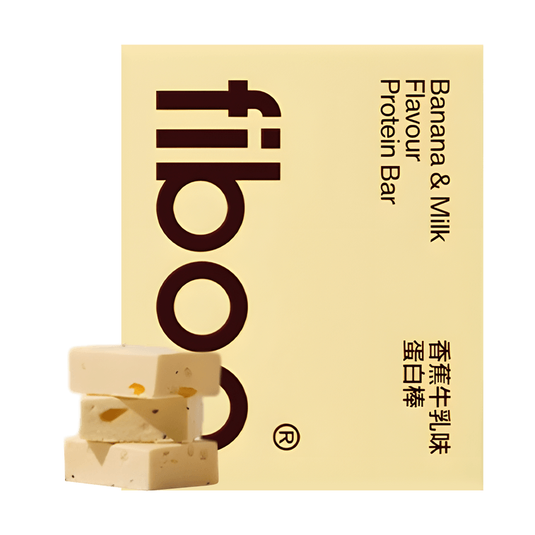 Fiboo protein bars [banana milk] - 95kcal