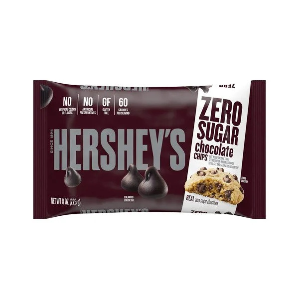 Hershey's ZERO SUGAR baking chocolate chips - 60kcal