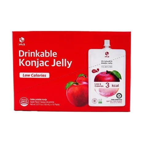 Jelly.B low-cal konjac jelly 10 pcs [apple] - 3kcal