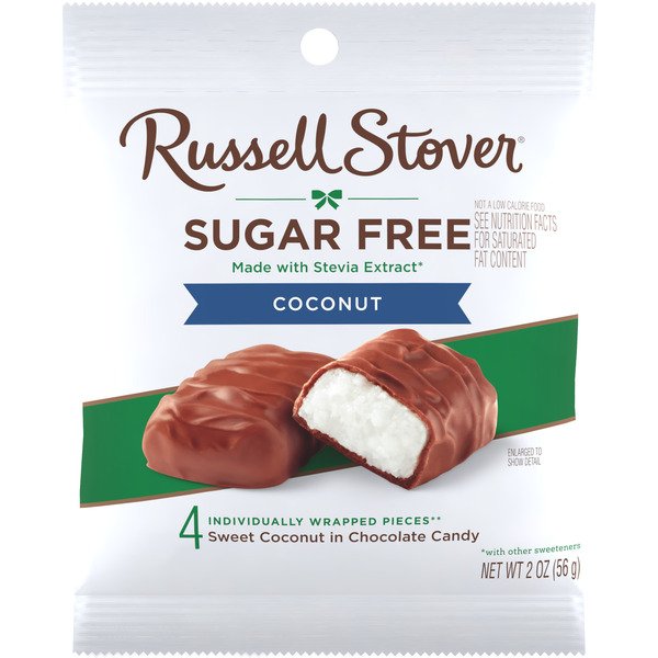 Russell Stover SUGAR FREE coconut chocolate - 100kcal