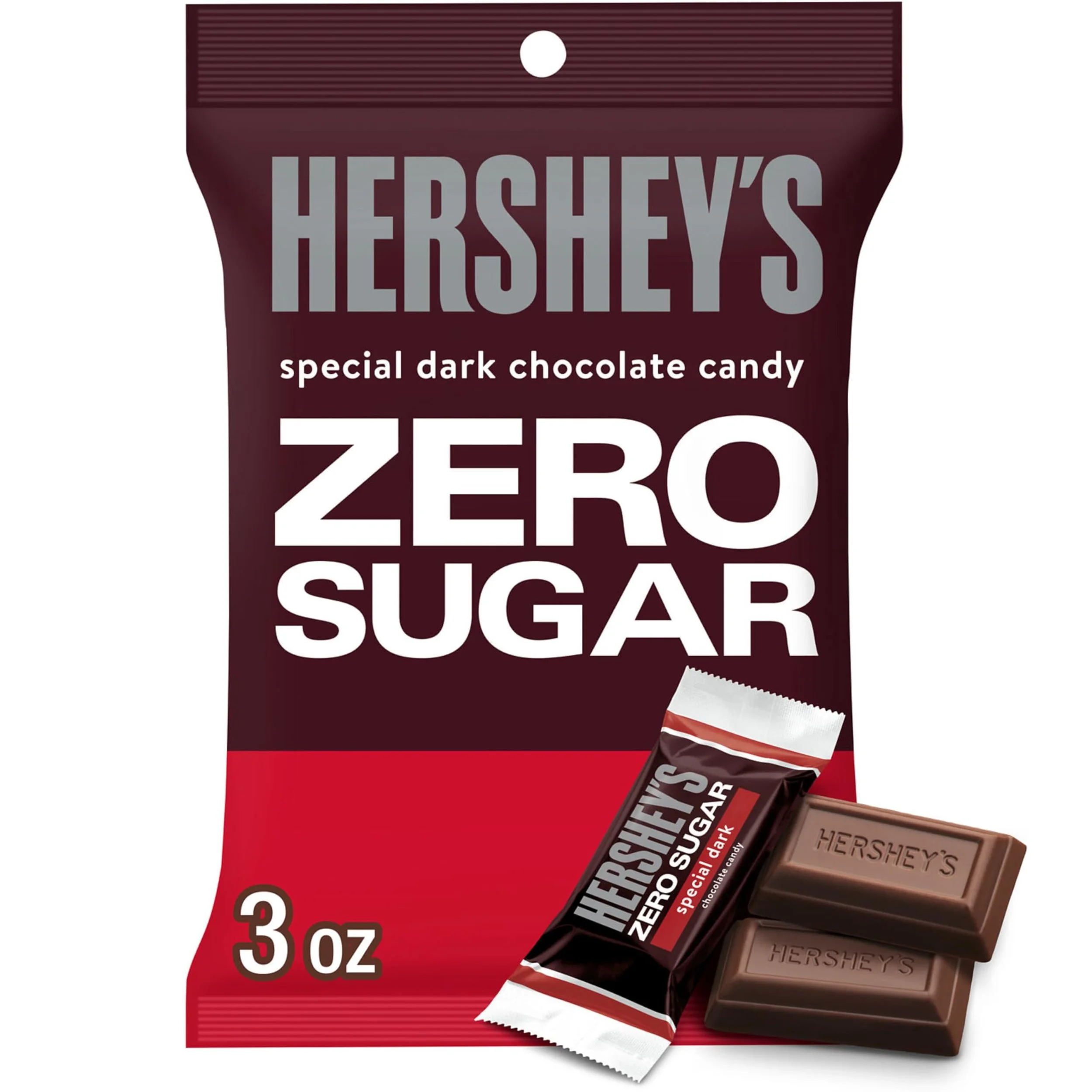 Hershey's ZERO SUGAR dark chocolate bar - 130kcal