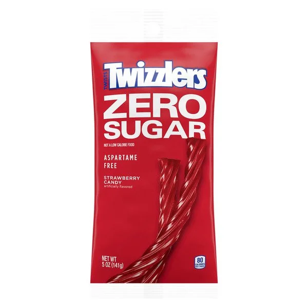 Twizzlers ZERO SUGAR twists [strawberry] - 80kcal