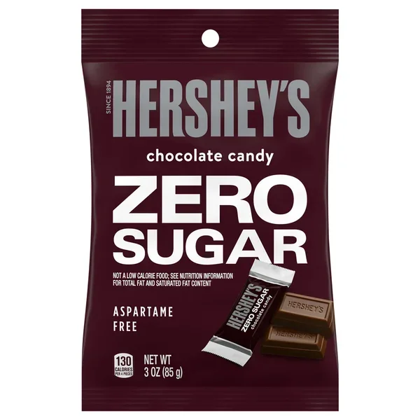 Hershey's ZERO SUGAR milk chocolate bar - 130kcal