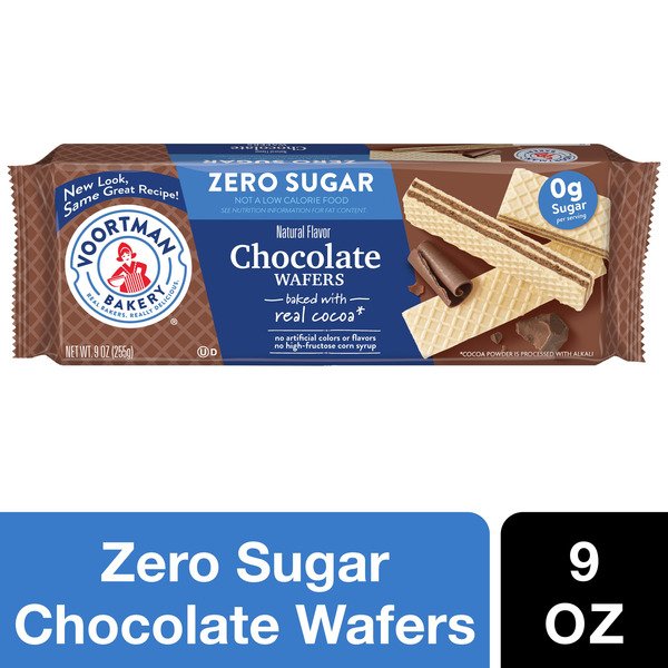 Voortman Bakery ZERO SUGAR wafers [chocolate] - 130kcal