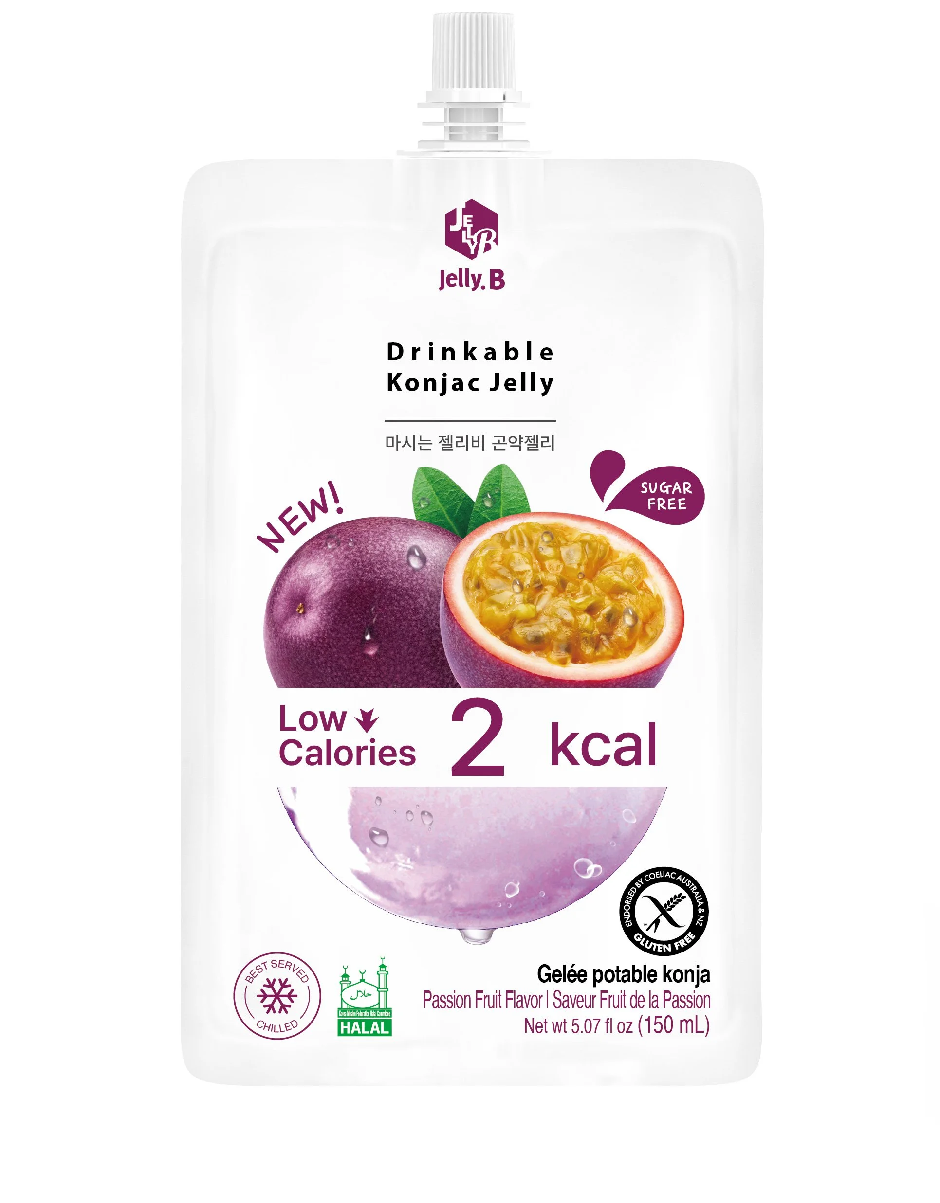 Jelly.B low-cal konjac jelly [passion fruit] - 2kcal
