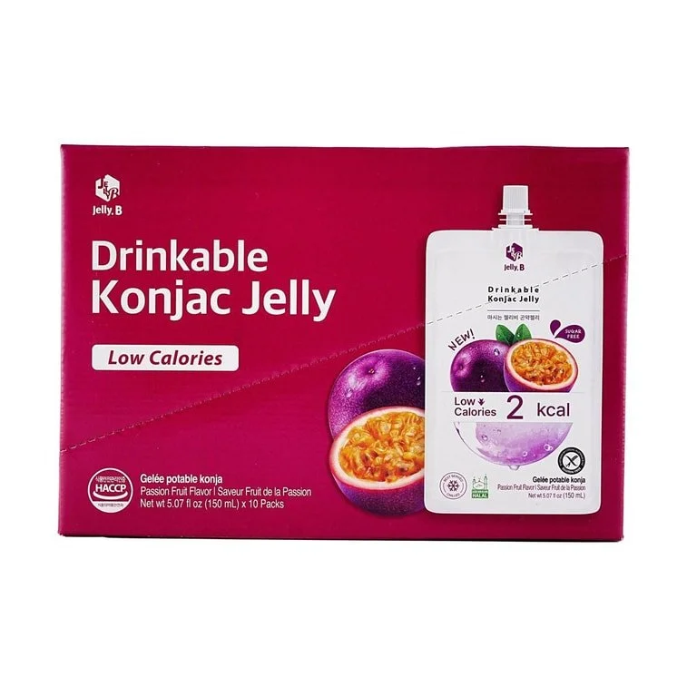 Jelly.B low-cal konjac jelly 10 pcs [passion fruit] - 2kcal